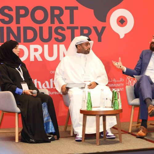 Sport Industry Forum 2023_day two_Dr. Shereena Khamis Al Mazrouei_Salem Ahmed Abdulla_DCD Abu Dhabi